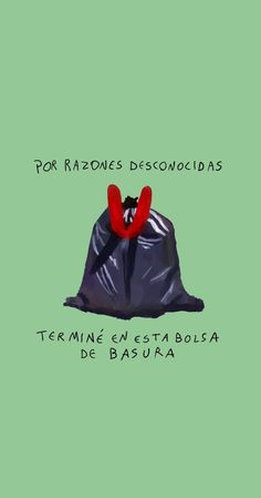 an image of a bag with the words for raciones desconocidas