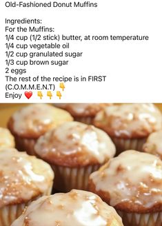 an image of cupcakes with icing on top and instructions for how to make them