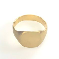 "𝗪𝗔𝗡𝗧 𝟭𝟬% 𝗢𝗙𝗙 𝗧𝗢𝗗𝗔𝗬? Get your code at https://bit.ly/2Jlkfoz (Just copy and paste that into your browser.). --------------------------------------------------------------- Beautiful matte handmade 14k solid gold signet ring. This classical signet ring has a tapered band for perfect comfort and will be ideal for your pinky as well as your ring finger. The finish is a contemporary matte gold, very lightly brushed. A style which suits both men and women. Made of rich thick gold, it wi Timeless Thick Band Jewelry As A Gift, Modern Adjustable Ring With Smooth Bezel, Timeless Ring With Smooth Bezel As Gift, Classic Adjustable Gold Signet Ring, Adjustable Yellow Gold Signet Ring For Everyday, Adjustable Yellow Gold Open Signet Ring, Modern Adjustable Signet Ring For Formal Occasions, Classic Dome Ring With Smooth Bezel As Gift, Modern Formal Signet Ring