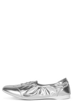 SCRIMMAGE Jeffrey Campbell Flats Silver Sneaker Fits, Jeffrey Campbell, Size 7, Lace Up, Heels, Sneakers, Lace, Silver