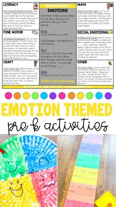 the emotions and feelings activities for kids to use in their speech, reading or writing