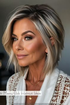 "Elegant Transformations: Gorgeous Hairstyles and Haircuts for Women Over 50. Rediscover Your Radiance! Timeless Looks for Timeless Beauty. Hair Trends For Women In Their 40's, Short Hair 50 Year Old Women, Hairstyles For 40 Year Old Women, Mom Haircut, Mom Haircuts, Old Hairstyles