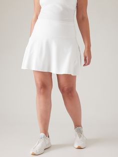 Ace High Rise 15 1/2 Tennis Skort | Athleta Keds Style, Tennis Skort, Top Gifts, New Hobbies, Golf Outfit, Keds, Bright White, Fashion Inspo Outfits, Zip Pockets