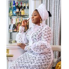 White Lace Styles In Nigeria, Dry Lace Styles Nigerian Outfit, White Lace Gown Styles Nigerian, White Lace Styles, Cord Lace Styles, Senegalese Fashion, Lace Styles For Wedding