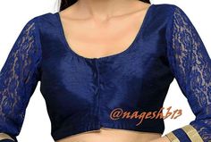 This is Navy Blue Color Ready to Wear Saree Blouse. Item is made in Dupion Silk & Net with soft cotton lining Size available from Bust 32 to Bust 50.  This is Front Open and Not Padded Blouse. The blouse size is based upon bust all round measurement, for example if your bust size is 41 or 42 inches please select 42 bust from our store All blouses have two inches margin which can be opened for further adjustments   We can do any type of alteration like short sleeves or long sleeves etc Please Not Bohemian Blue Blouse For Wedding, Blue Bollywood Style Padded Blouse, Navratri Lace Work Blouse Piece, Blue Long Sleeve Blouse With Pallu, Blue Bohemian Blouse For Navratri, Blue Long Sleeve Blouse Piece With Pallu, Bohemian Long Sleeve Blouse With Self Design, Bohemian Self Design Blouse, Bollywood Style Blue Padded Blouse Piece