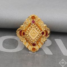 Pure 22k Yellow Gold Ring Jewelry, Handmade Indian Vintage and antique design, Pure Gold Ring, All Size, K5024 Pure Gold Ring, Gold Ring Jewelry, 22k Gold Ring, Handmade Gold Jewellery, Gold Rings Jewelry, Ringe Gold, Etsy Gold Ring, Gold Piece, Antique Design