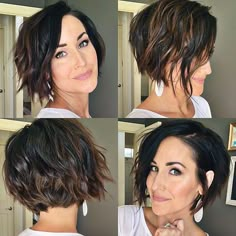 Hairstyles Messy, Messy Buns, Fall Hair Color For Brunettes, Haircuts For Wavy Hair, Short Hair Haircuts, Wedding Hairstyles For Long Hair, Hairstyles Ideas