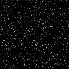 black and white photograph of snow falling from the sky in the dark night, with only one cloud visible