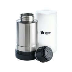 thermos stainless steel lunch container with lid and sleeve is shown next to it's box