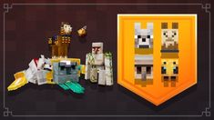 an image of some toys that are in the minecraft video game, and it looks like they're going to die