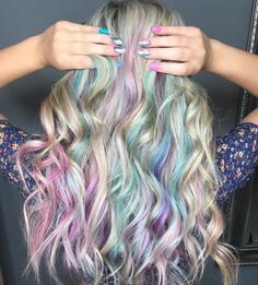 Peekaboo Hair Blonde, Hot Pink Peekaboo Hair, Pink Peekaboo Hair, Rainbow Hair Color Ideas, Pink Peekaboo, Multicolor Hair, Mullet Fade, Womenswear Shoes, Holographic Hair