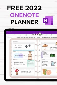 a tablet with the text free 2021 one - month planner