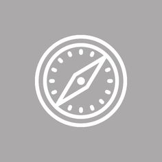 a white clock icon on a gray background