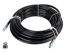 a black extension cord with two keys on the end and one wire connected to it