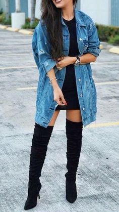 Women Party Outfits, Cool Winter Outfits, Salvatore Brothers, High Boots Outfit, Cool Winter, Wattpad Fanfiction, Party Outfits, Cute Fall Outfits