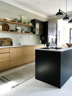 the kitchen is clean and ready for us to use in its new owner's home