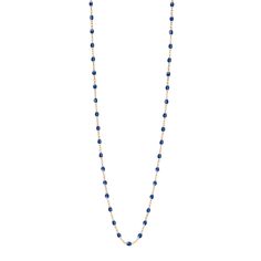 Gigi Clozeau - Classic Gigi Lapis sautoir, Rose Gold, 34 Elegant Blue Necklace With Satellite Chain, Rose Gold Necklace, Sparkle Diamonds, Star Necklace, Timeless Pieces, Long Necklace, Or Rose, Sterling Silver Jewelry, Arrow Necklace