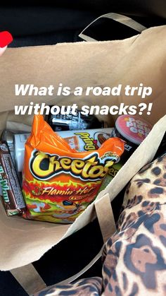 what is a road trip without snacks?