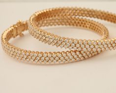 Diamond bangles ... Diamond Bangles, Diamond Bracelet Design, Stone Bangle, Bangles Jewelry Designs, Diamond Jewelry Designs, Jewelry Simple, Gold Bangles Design, Gold Bracelets