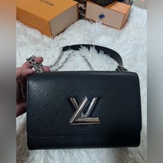 Used Twice In Perfect Condition No Flaws Comes With Full Box Dust Bag And Receipt Louis Vuitton Twist Mm Black, Louis Vuitton Black, Bags Louis Vuitton, Louis Vuitton Twist, Louis Vuitton Bags, Louis Vuitton Bag, Dust Bag, Louis Vuitton, Bag Lady