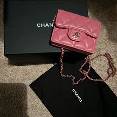 Brand New Never Used Pink Wallet On A Chain , With Box , Non Smoking Home Luxury Chain Bags As Gift, Luxury Chain Bag As Gift, Luxury Rectangular Wallet With Chain, Classic Rectangular Wallet On Chain As Gift, Rectangular Wallet On Chain Gift, Luxury Rectangular Wallet On Chain As Gift, Luxury Chain Wallet In Rectangular Shape, Luxury Rectangular Chain Wallet, Formal Rectangular Wallets With Chain