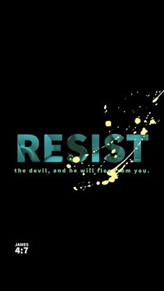 a black background with the words resist on it