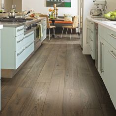 the kitchen is clean and ready to be used as a dining room or family room