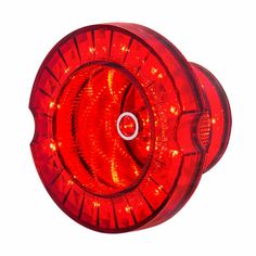 an image of a red tail light on a white background