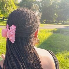 4c Natural Hairstyles Short, Cute Box Braids Hairstyles, Hot Girl Summer, Hairdos For Curly Hair, Girls Braids, Hair Collection, Jairzinho, Pink Tie