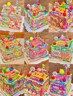 there are many different types of birthday cakes