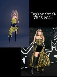 taylor swift doll in yellow and black outfit