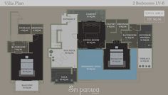 the floor plan for villa plan