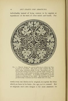 an open book with black and white designs on it's pages, including the title page