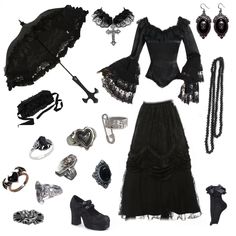 Goth Outfits Aesthetic, Trad Goth Outfits, Trad Goth