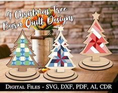 Barn Quilt Christmas Tree SVG, Christmas Tree SVG, Mosaic Christmas Tree SVG, Holiday Decor Svg, Standing Tree Svg, Glowforge Laser File - Etsy Australia Tree Barn Quilt, Barn Quilt Designs, Quilted Ornaments, Barn Quilt Patterns, Farmhouse Decoration, Family Crafts, Tree Svg, Barn Quilt, Barn Quilts