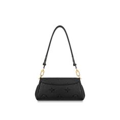 LOUIS VUITTON® - Favorite - Black Luxury Black Baguette Bag, Black Baguette Shoulder Bag For Evening, Black Baguette Bag For Formal Occasions, Black Baguette Bag With Gold-tone Hardware, Black Baguette Bag For Evening, Designer Black Baguette Bag, Designer Black Baguette Bag For Evening, Shoulder Bag Louis Vuitton, Louis Vuitton Favorite