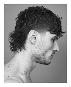 Mens Mullet, Monochrome Makeup Look, Men Haircut Styles, Corte De Cabelo Masculino