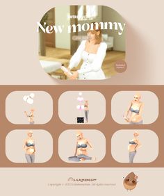 Sims 4 Postpartum Cc, Sims 4 Pregnancy Poses, Sims4 Pose, Pregnancy Poses, Toddler Poses, Sims Poses, Baby Tea, Cc Sims4