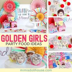 golden girls party food and decorations