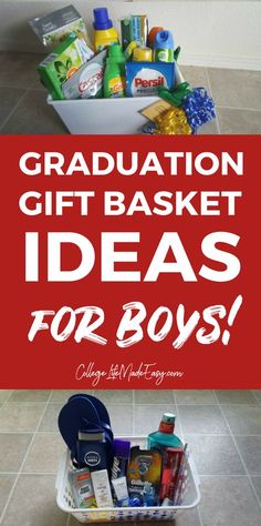 graduation gift basket ideas for boys