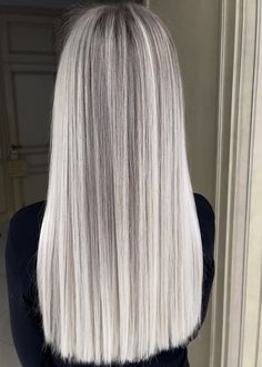 Platinum Blonde Hair Color Highlights, Blonde Icy Balayage, Platinum Hair With Black Lowlights, Almost Platinum Blonde Hair, Platinum Hair Highlights, Platinum Blonde Hair With Highlights, Icy Grey Hair, Silver Toned Blonde Hair