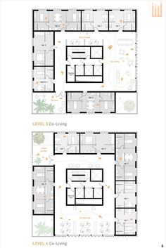 Resilience Center for the widows of Afghanistan Cooperative Living Architecture, Shared Housing Architecture, Shared House Ideas Floor Plans, Co Housing Floor Plan, Luxury Apartment Plan Architecture, Flexible Housing Architecture, Communal Living Floor Plans, Cohousing Architecture Projects, Cohousing Plan