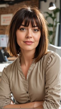 23 Stylish Medium Bob Haircuts 2024: Feathered, Side Swept & Shaggy Styles Bob With Fringe Fine Hair, Medium Shaggy Bob, Beautiful Short Hairstyles, Medium Bob Haircuts, Fall Haircuts, Haircuts 2024, Waves Haircut, Medium Bob Haircut