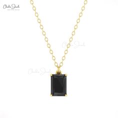 Description "Elegance meets sophistication in this prong-set Solitaire 14k Real Gold Octagon Black Diamond Pendant. Perfect for birthdays, it showcases a stunning black diamond in a hallmark setting, radiating timeless charm and modern allure." The gold chain shown in the pictures is just for reference and display purposes, in order pendant comes with a COMPLIMENTARY 925 SILVER CHAIN. Product Details SKU CJ-P-1510-BD Product dimension Length: 18.5mm Metal 14k solid gold Birthstone April Black Di Single Stone Pendant, Black Diamond Pendant, Solitaire Setting, Single Stone, Stone Pendant, Stone Settings, Real Gold, Stone Pendants, Diamond Pendant