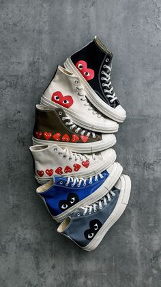 Shoes Sneakers Collection, Comme Garcons Converse, Swag Shoes Converse, Cute Shoes Sneakers Converse, Fall Shoe Inspiration, Dream Shoes Sneakers, Comes Des Garcons Converse, Shoe Inspo Converse, Cool Shoes Converse