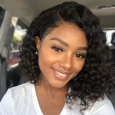 SULMY Closure Bob Wigs Human Hair Free Part Lace Wigs -Deep Wave 12 Inch 13x4 Inch On Sale 100% Remy Human Hair, Fast Shipping, 2 to 7 Days to be Delivered. Closure Bob, Deep Wave Brazilian Hair, Best Lace Wigs, Best Human Hair Wigs, Blonde Bob Wig, Curly Bob Wigs, Human Hair Color, Short Curly Bob, Deep Wave Hairstyles