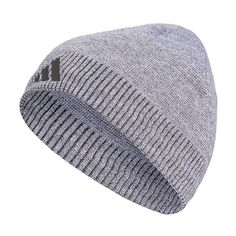 a grey beanie hat on a white background