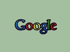 the google logo is shown on a green background with red, yellow and blue letters