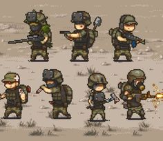 Military Drawings, Pixel Art Tutorial, 8bit Art