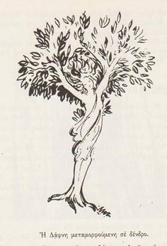 a drawing of a tree with leaves on it's trunk and the words in russian above it